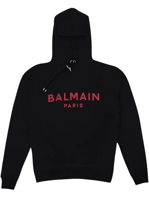 Balmain printed hoodie