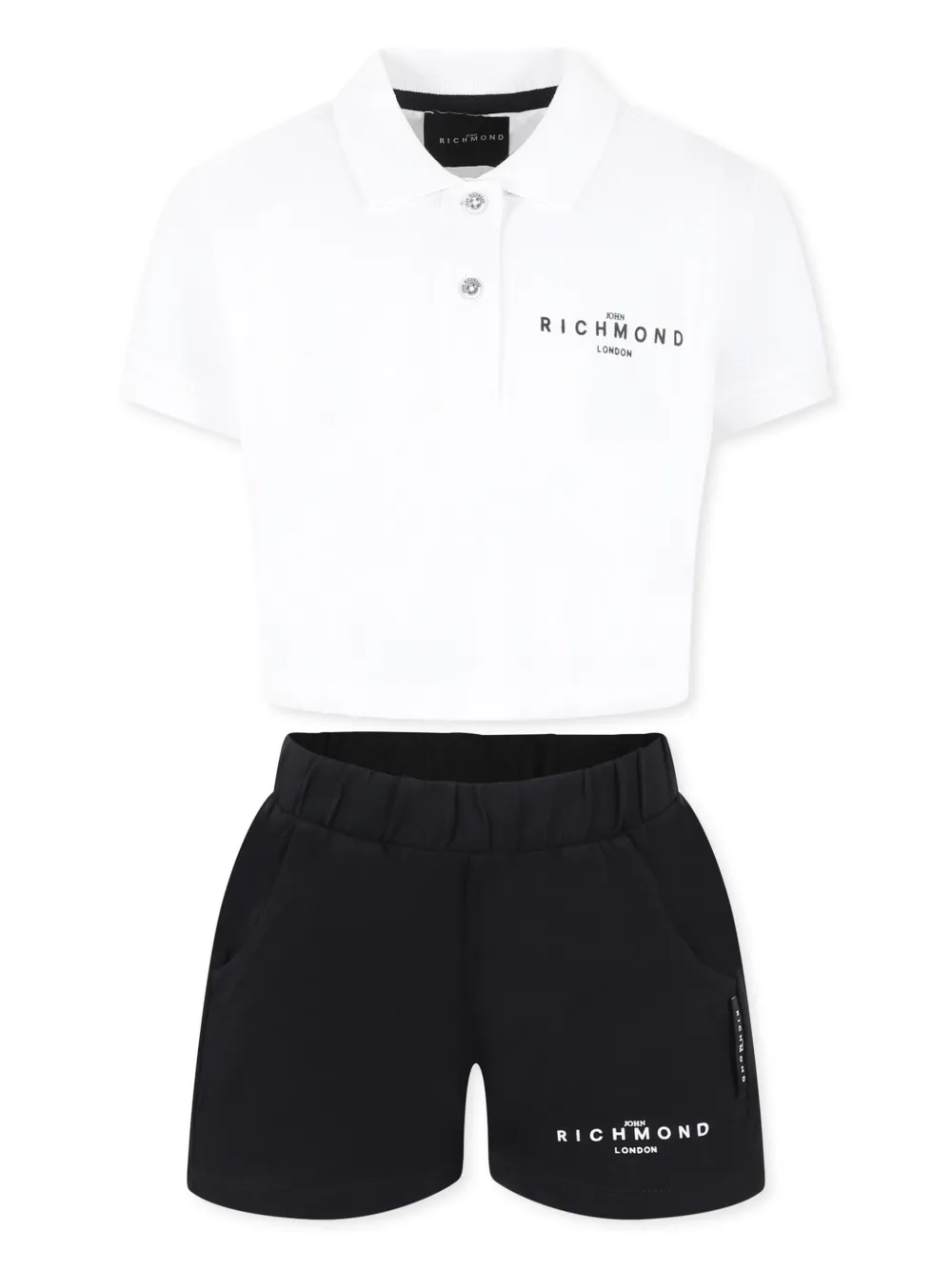 John Richmond Junior Shorts met logo Zwart