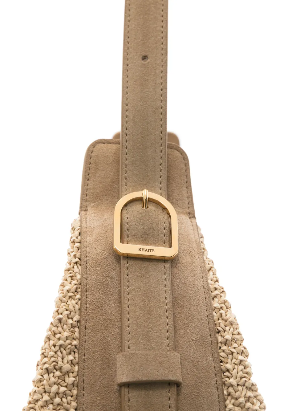KHAITE Augustina schoudertas Beige