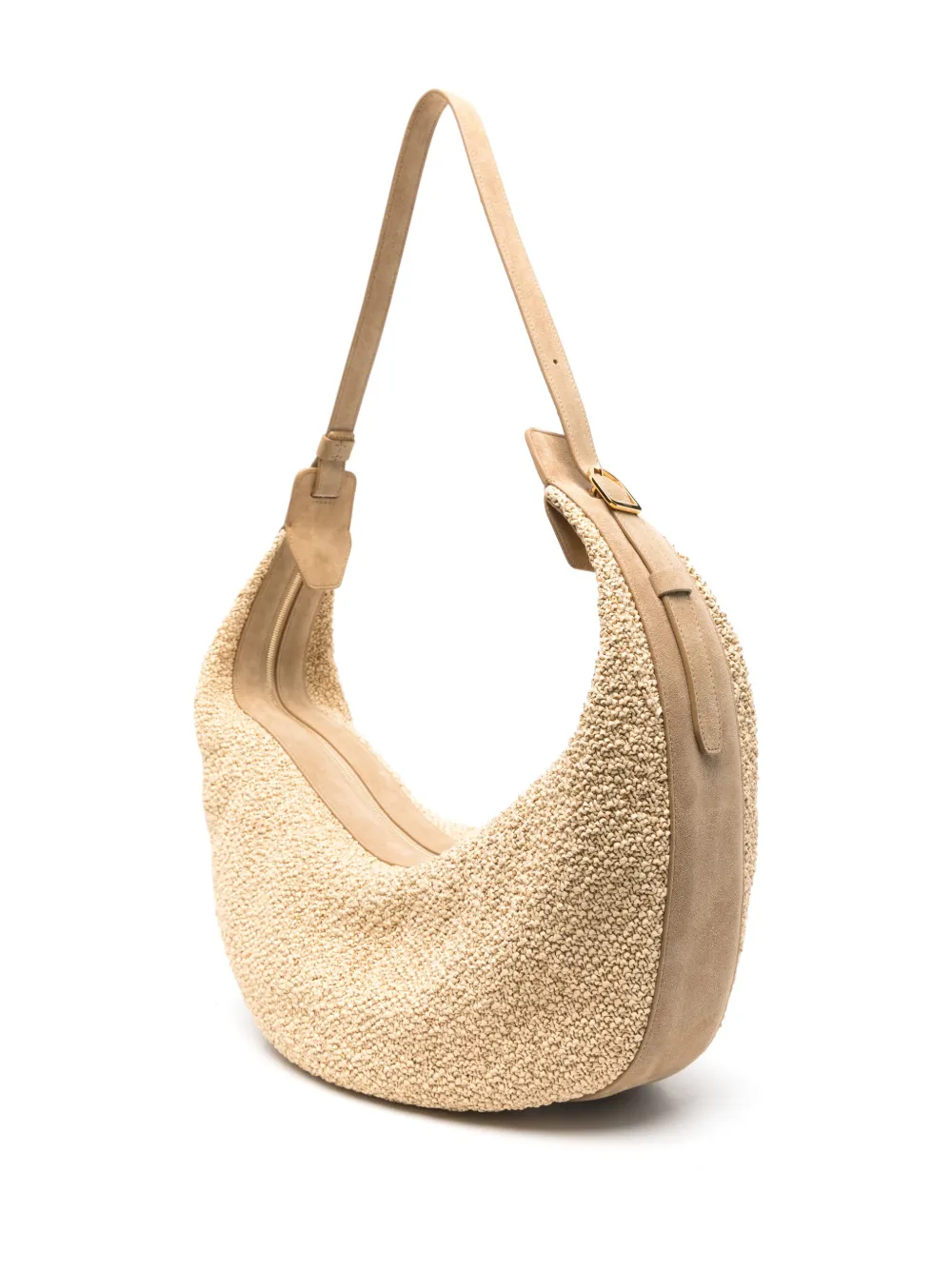 KHAITE Augustina schoudertas Beige