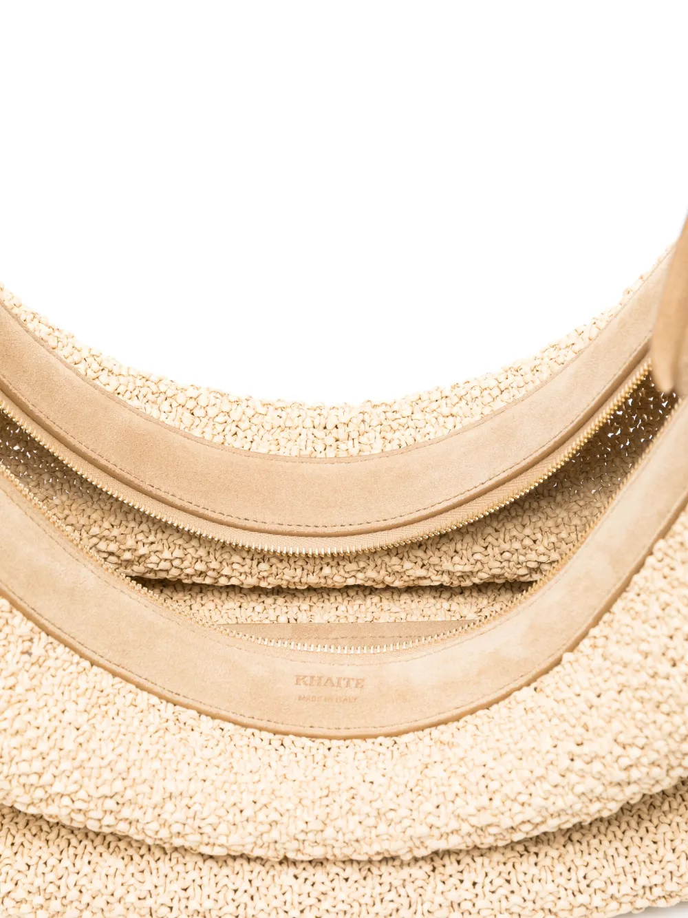 KHAITE Augustina schoudertas Beige