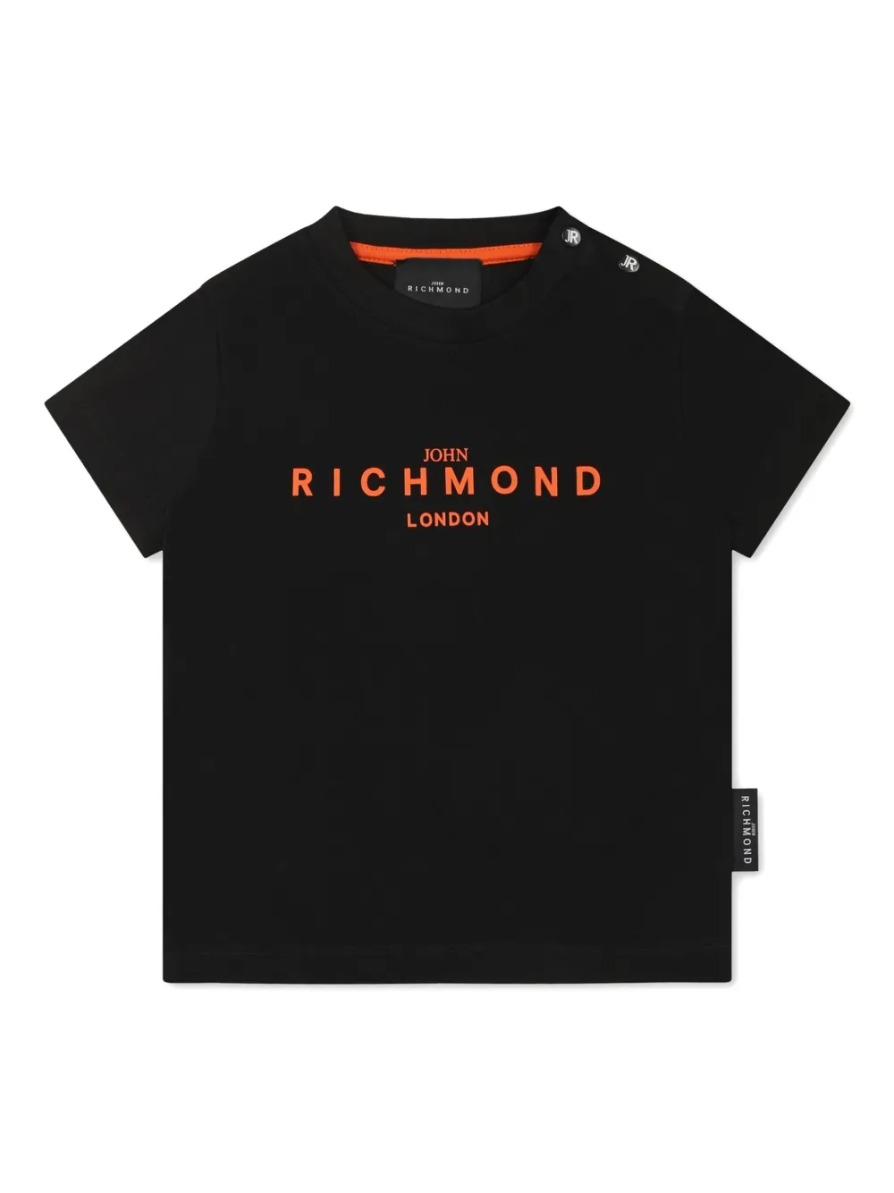 John Richmond Junior Katoenen T-shirt Zwart