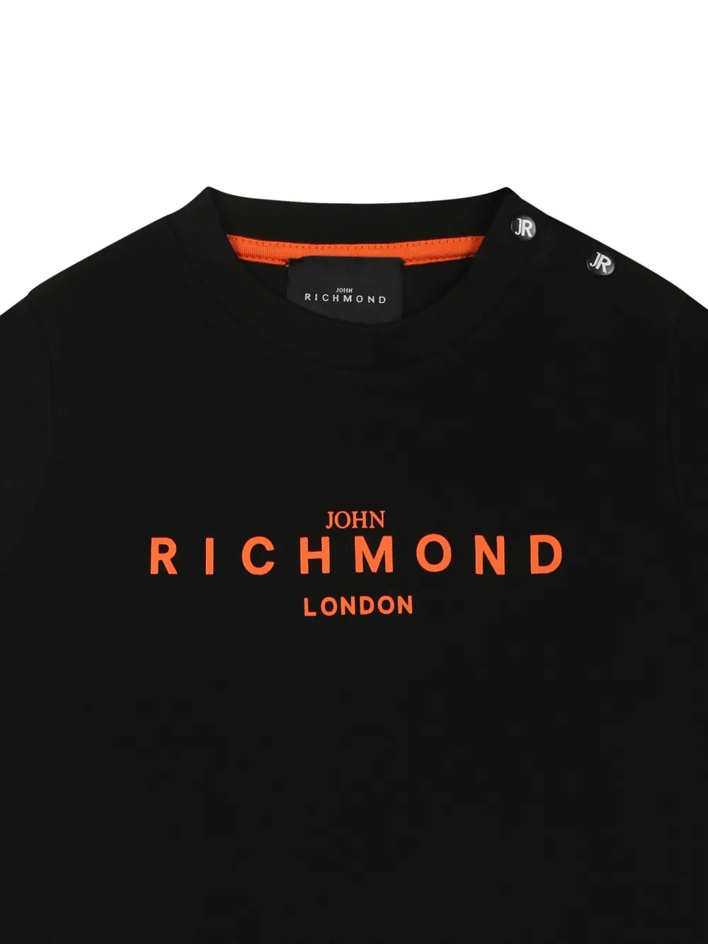 John Richmond Junior Katoenen T-shirt Zwart
