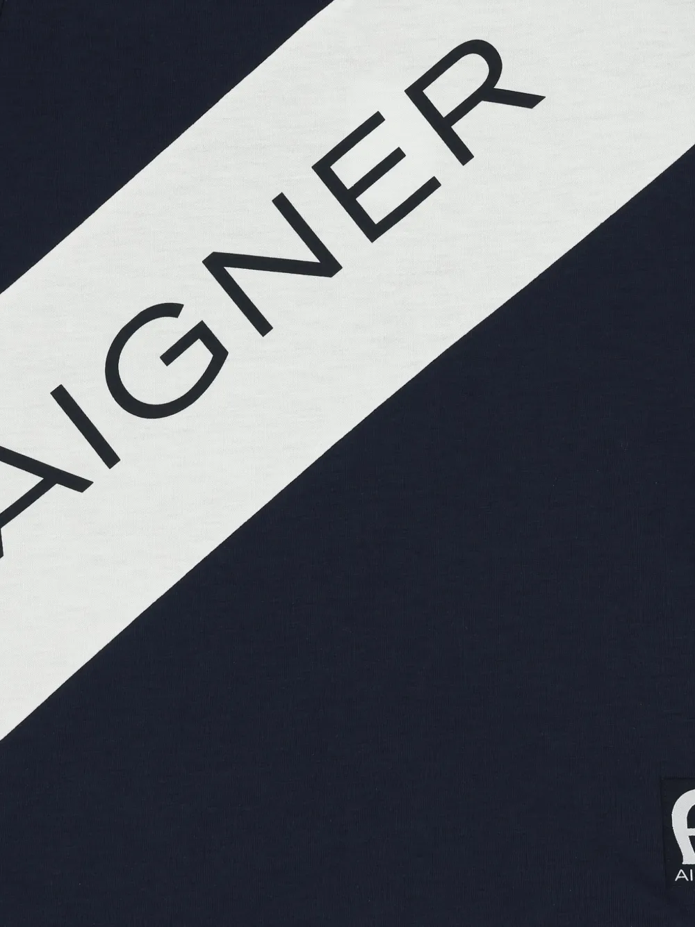Aigner Kids T-shirt met logo Blauw