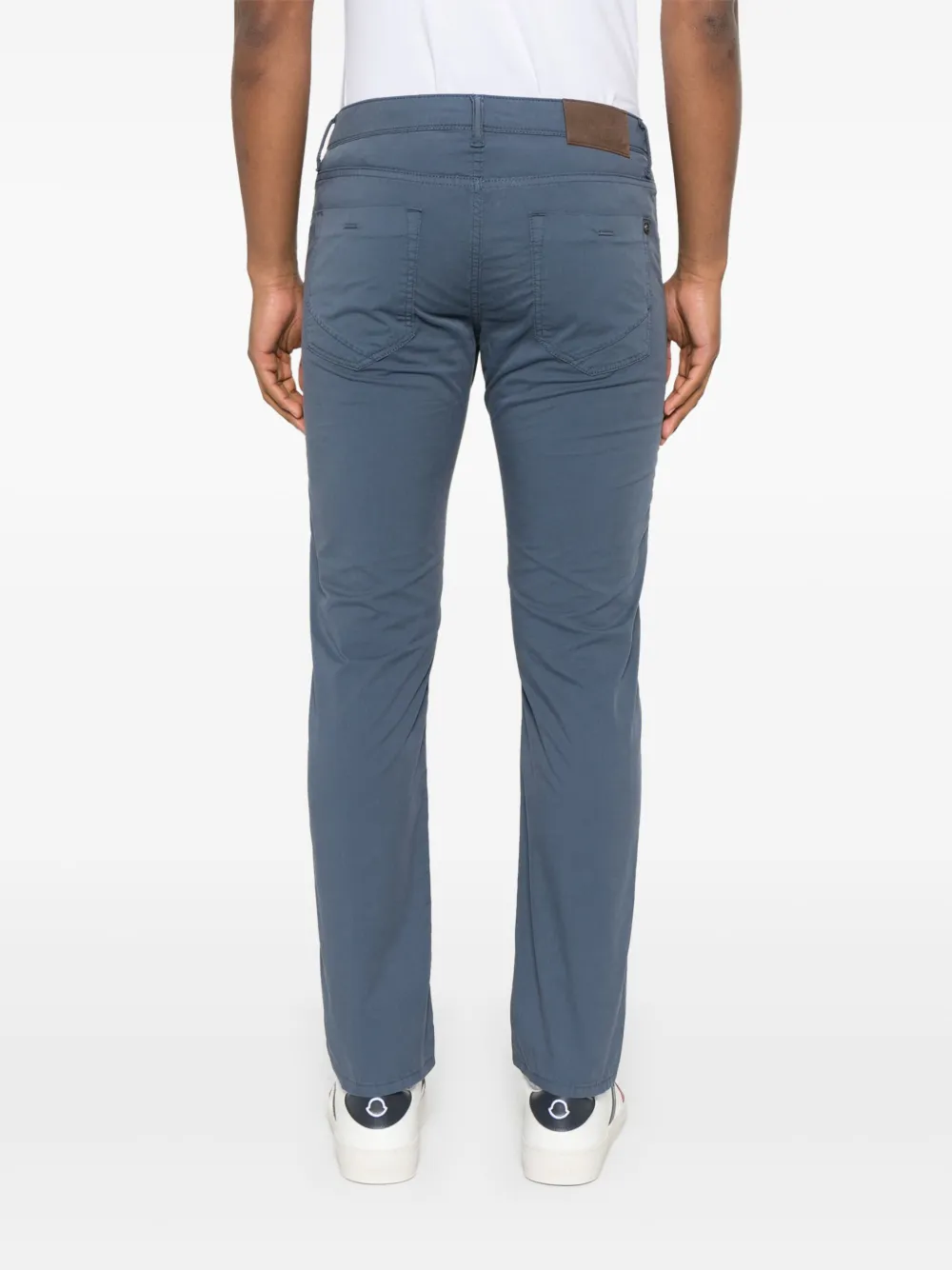 Incotex Chino met toelopende pijpen Blauw