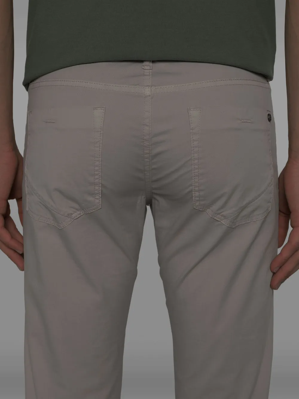 Incotex Gabardine chino Grijs