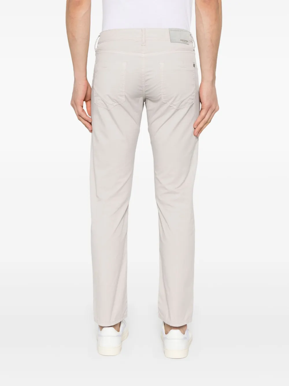 Incotex Gabardine chino Grijs