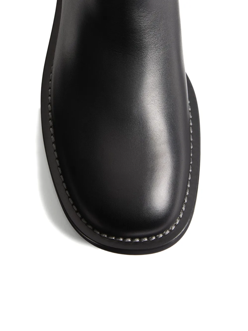 Valentino Garavani Vlogo leather boots Black