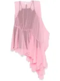 ALAINPAUL extended ruffle top - Pink