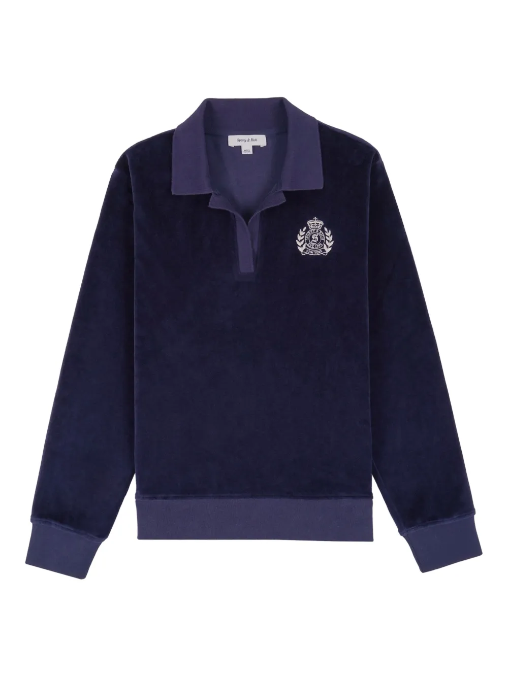 Sporty And Rich Ny Sweatshirt Mit Wappen