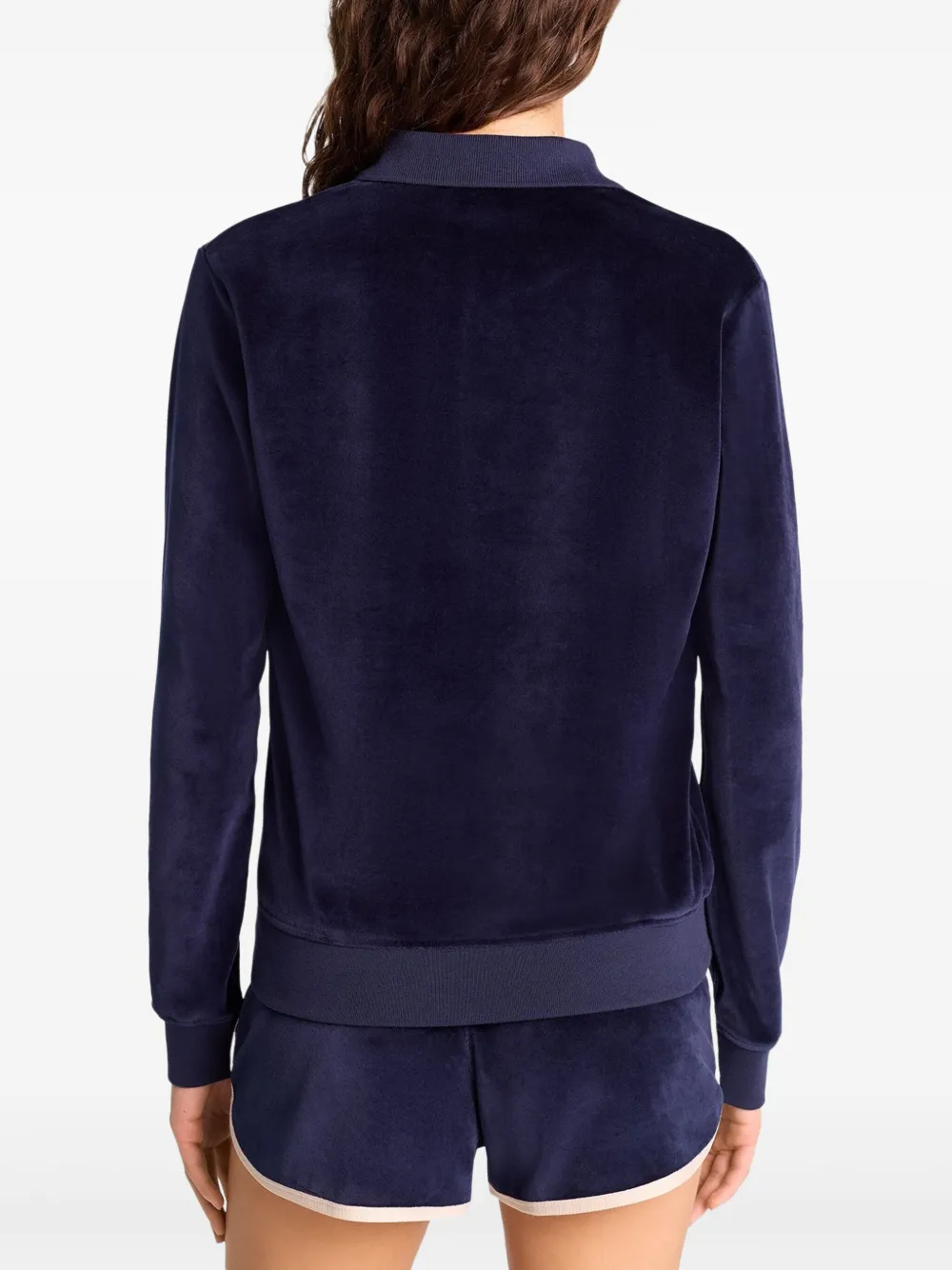 Sporty & Rich Sweater met wapenschild Blauw
