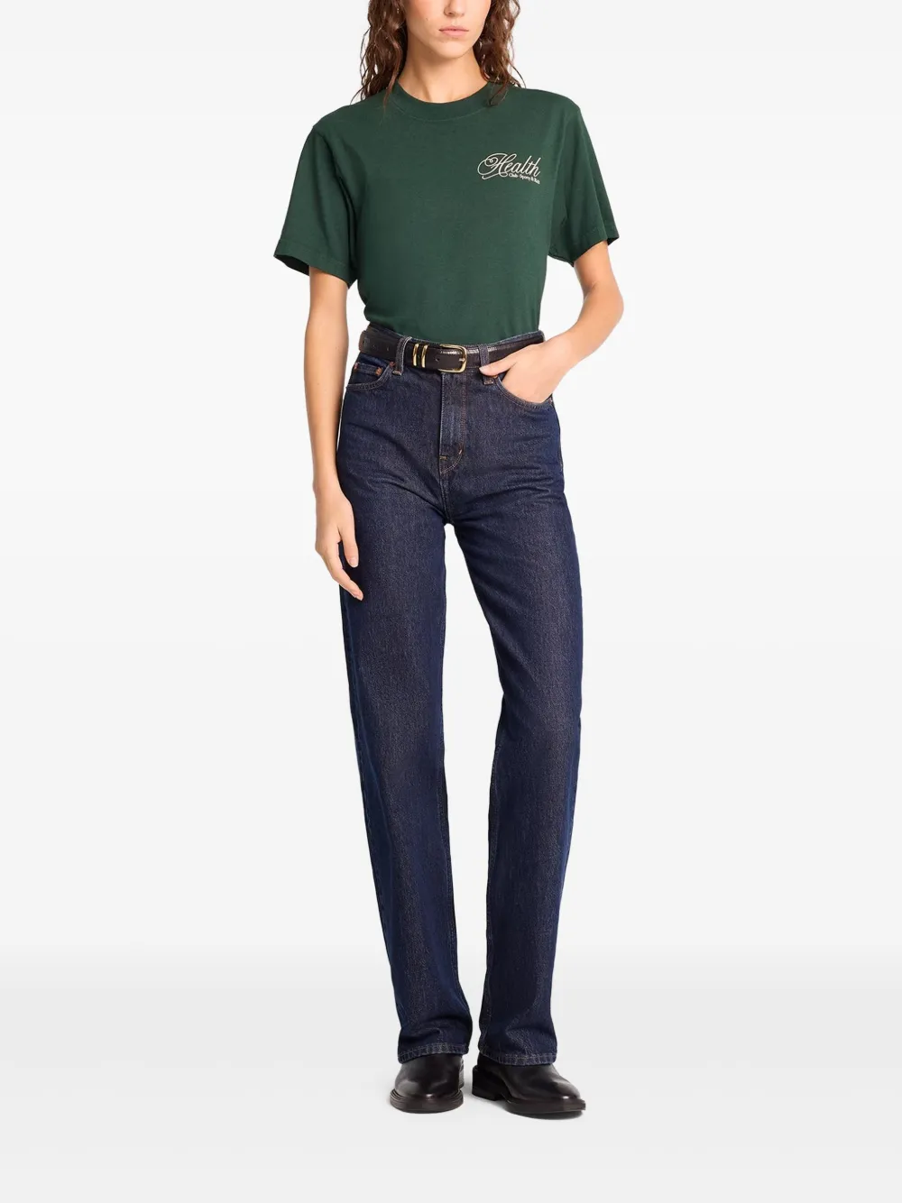 Sporty & Rich The Carlyle Souvenir T-shirt Groen