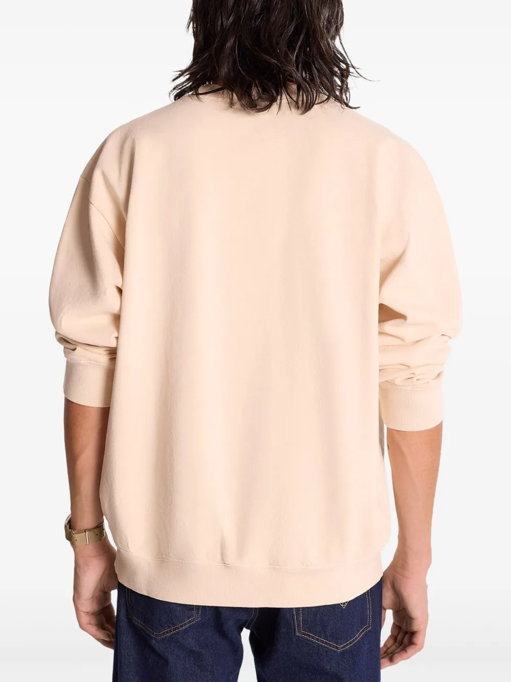 Sporty & Rich H&W sweater met wapenschild Beige