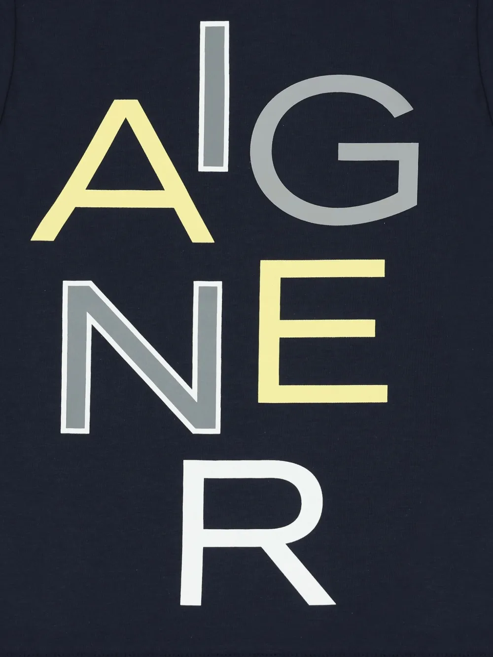 Shop Aigner Logo T-shirt In Blue