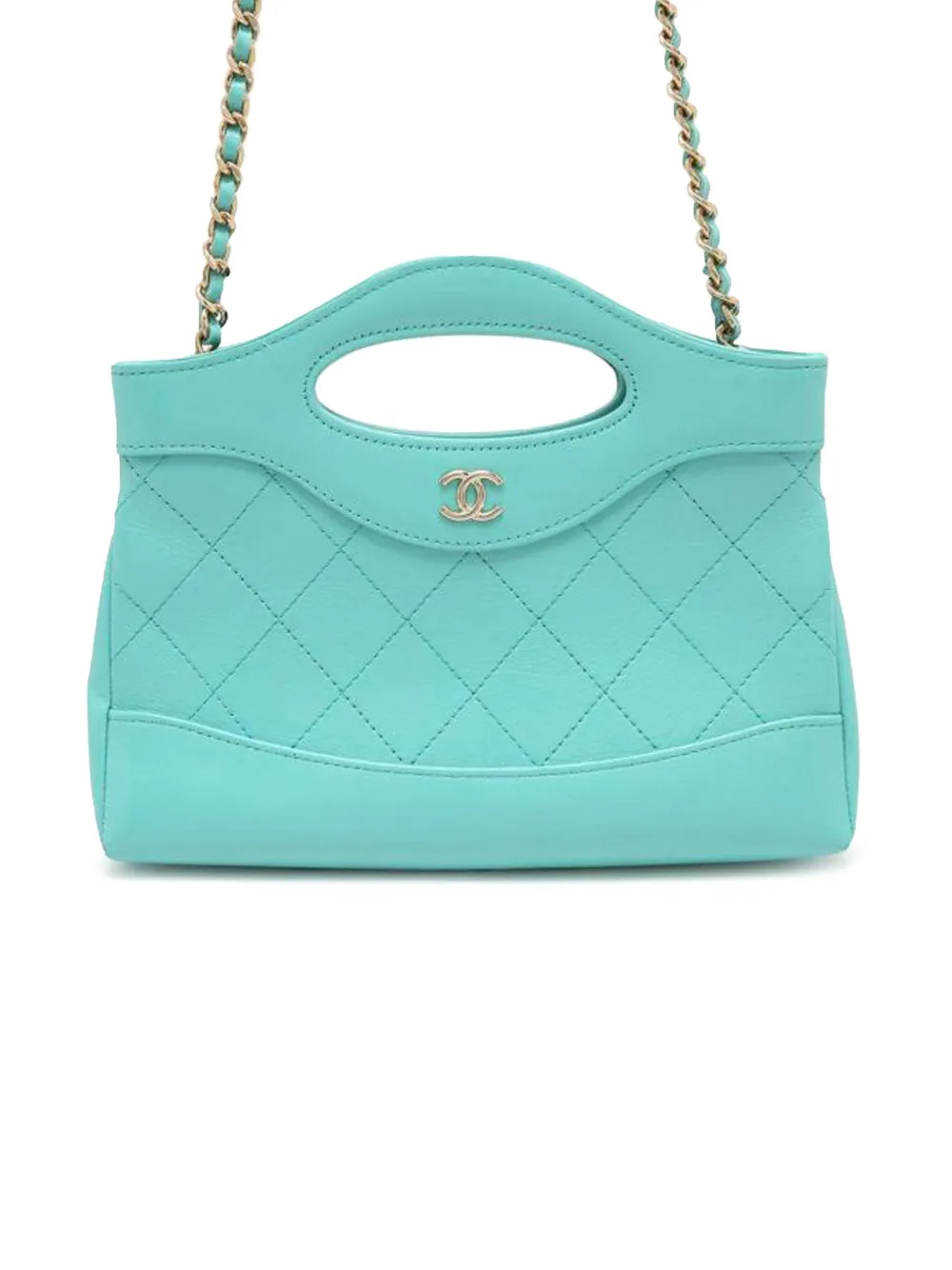 CHANEL Pre-Owned 2021-2024 Nano Shiny Aged Calfskin 31