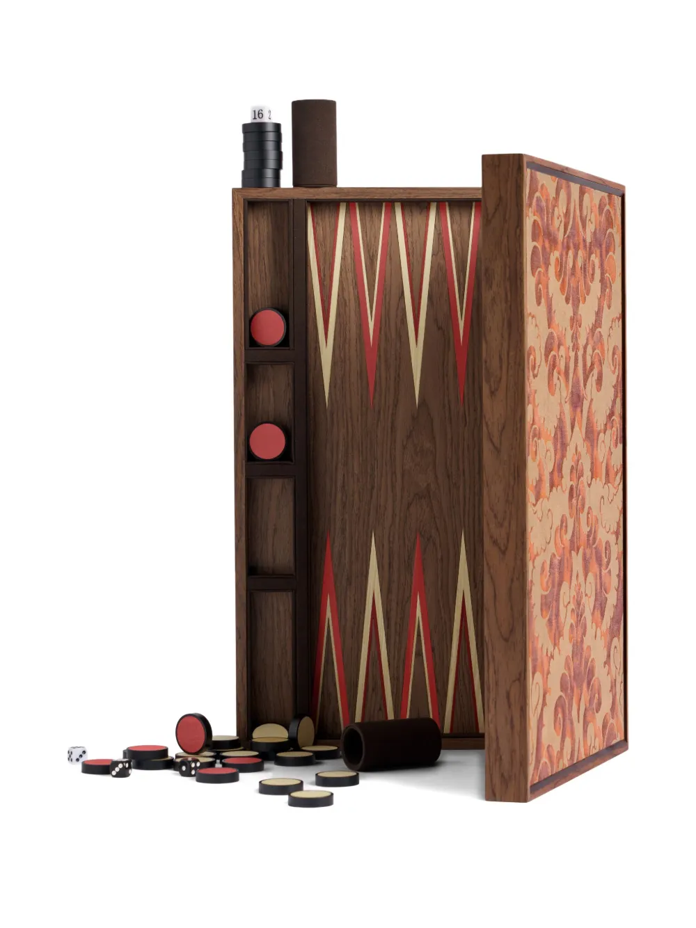 L'objet Fortuny Backgammon Set In Brown