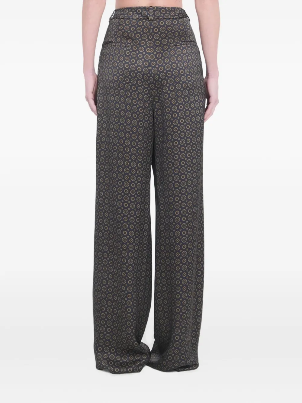 Saint Laurent Broek met wijde pijpen Grijs