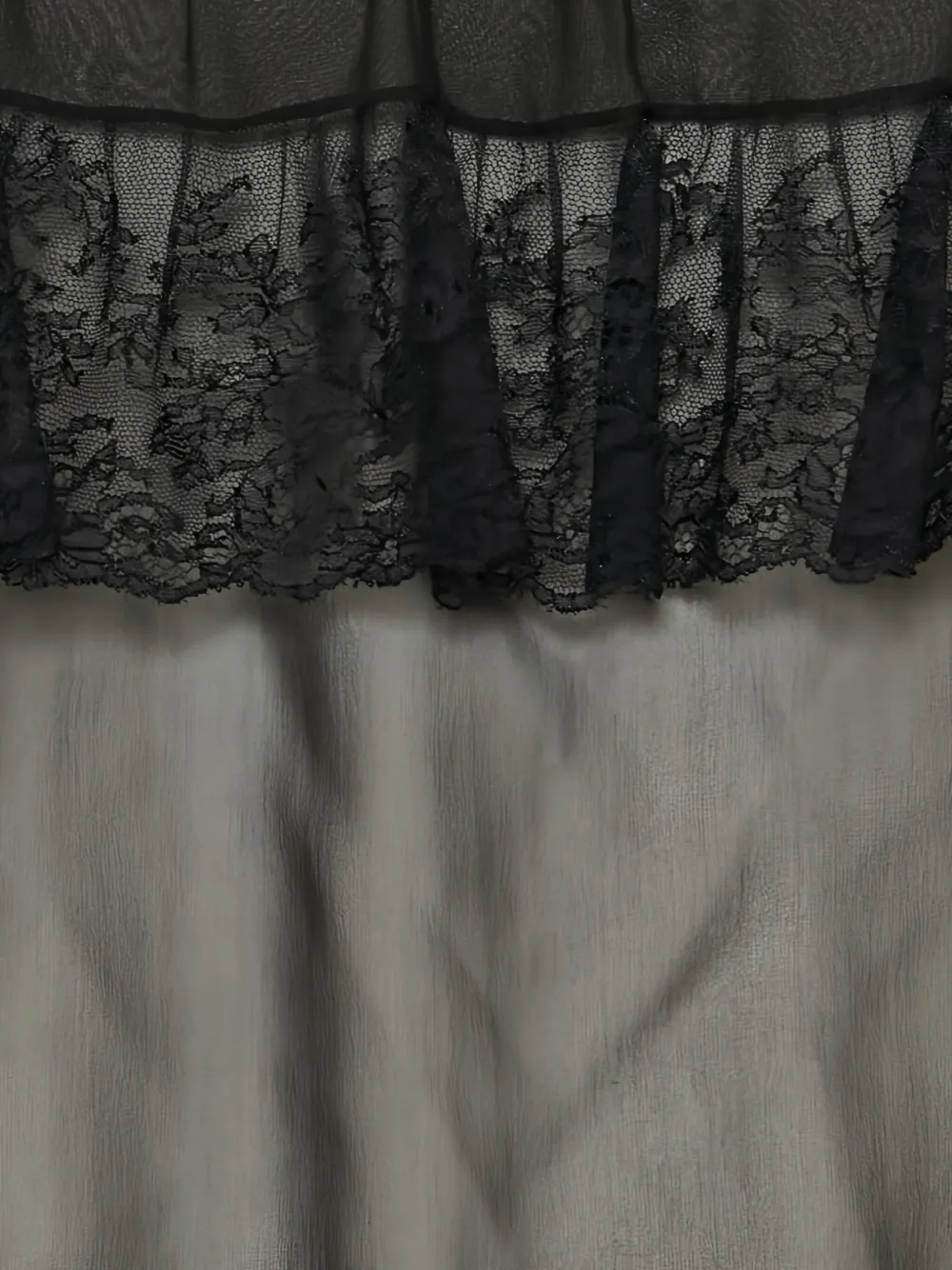 Saint Laurent lace-trimmed ruffled top | Blouses | Image 2