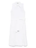 Herno belted midi dress - White