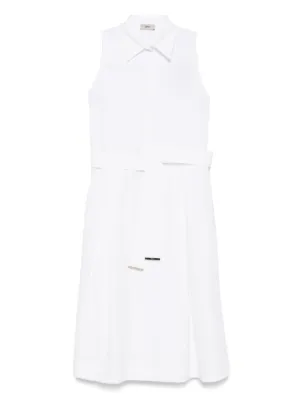 オールインワン・サロペット Herno Sleeveless White Dress With Classic Collar Herno Sleeveless White Dress With Classic Collar | THE LIST
