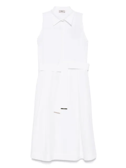 Herno vestido midi con cinturón