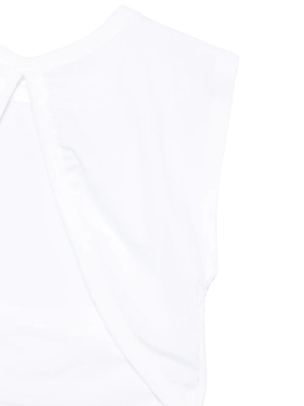 Miss Grant Open-back Top In White