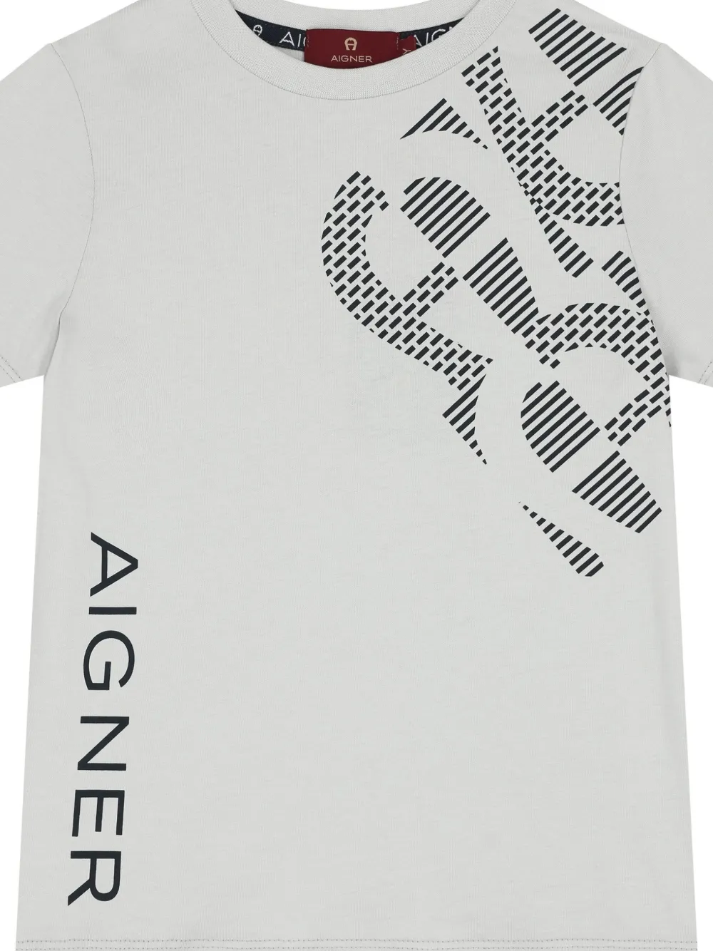 Aigner Kids T-shirt met logo Grijs