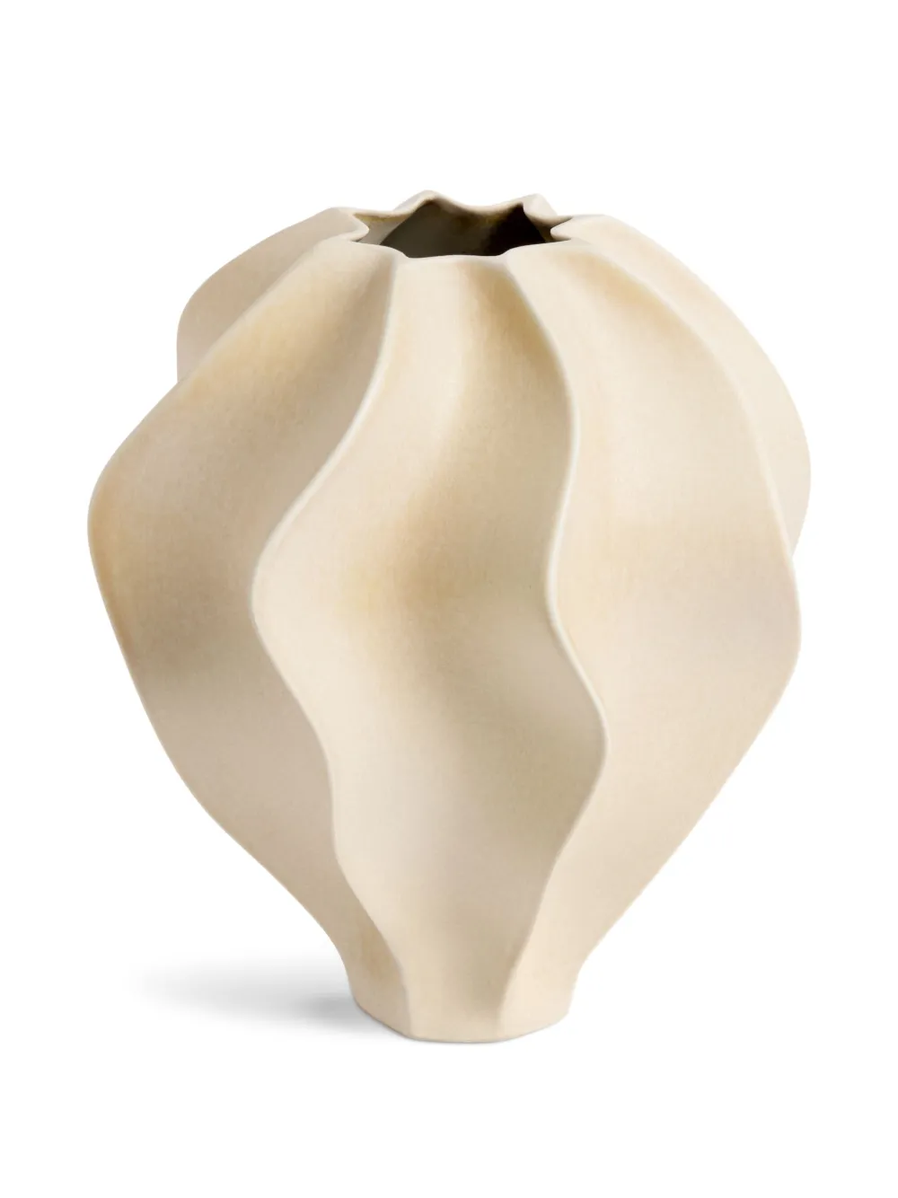 L'objet Medium Douro Vase (27cm X 31cm) In Neutrals