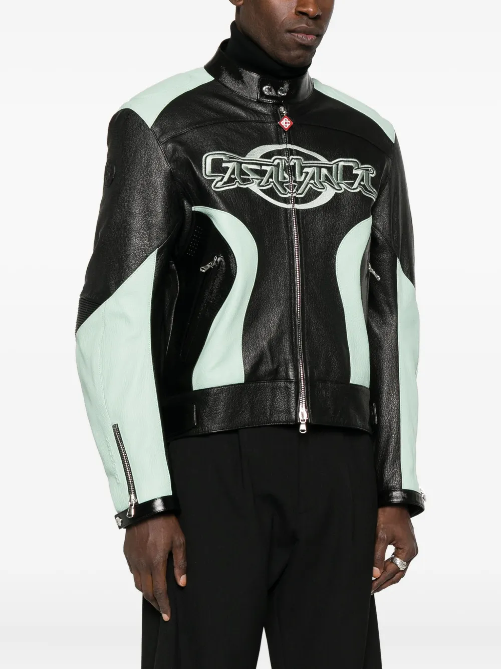 Casablanca Leren jack Zwart