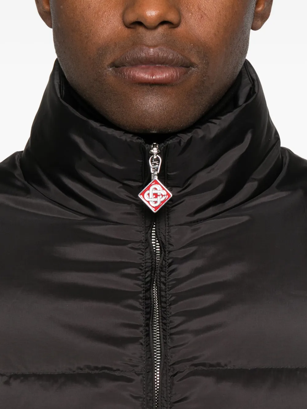 Casablanca Gewatteerd jack met rits Zwart