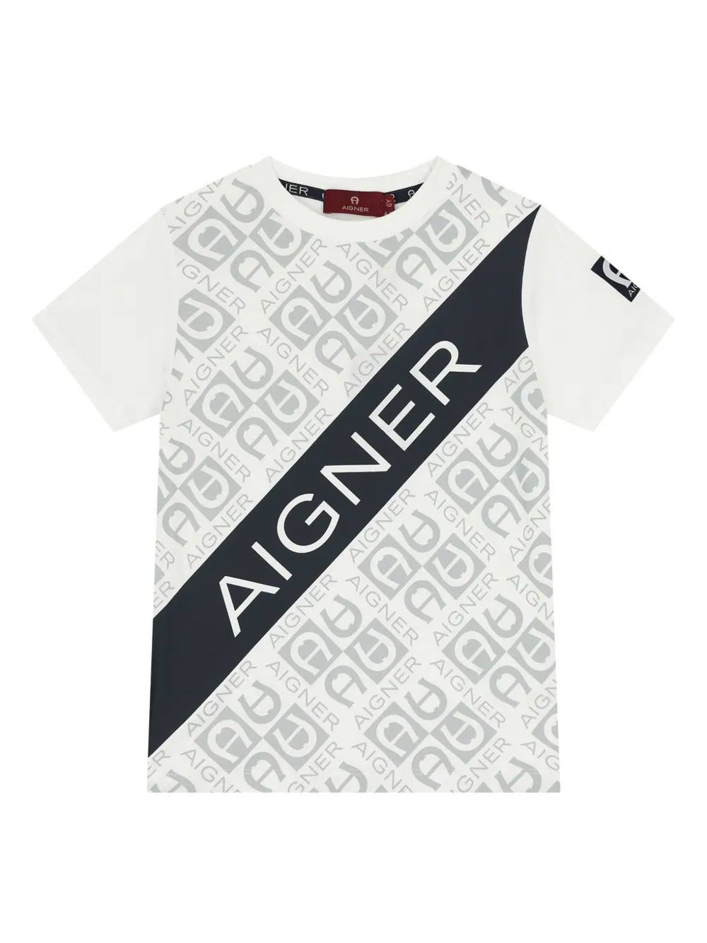 Aigner Kids T-shirt met logo Wit