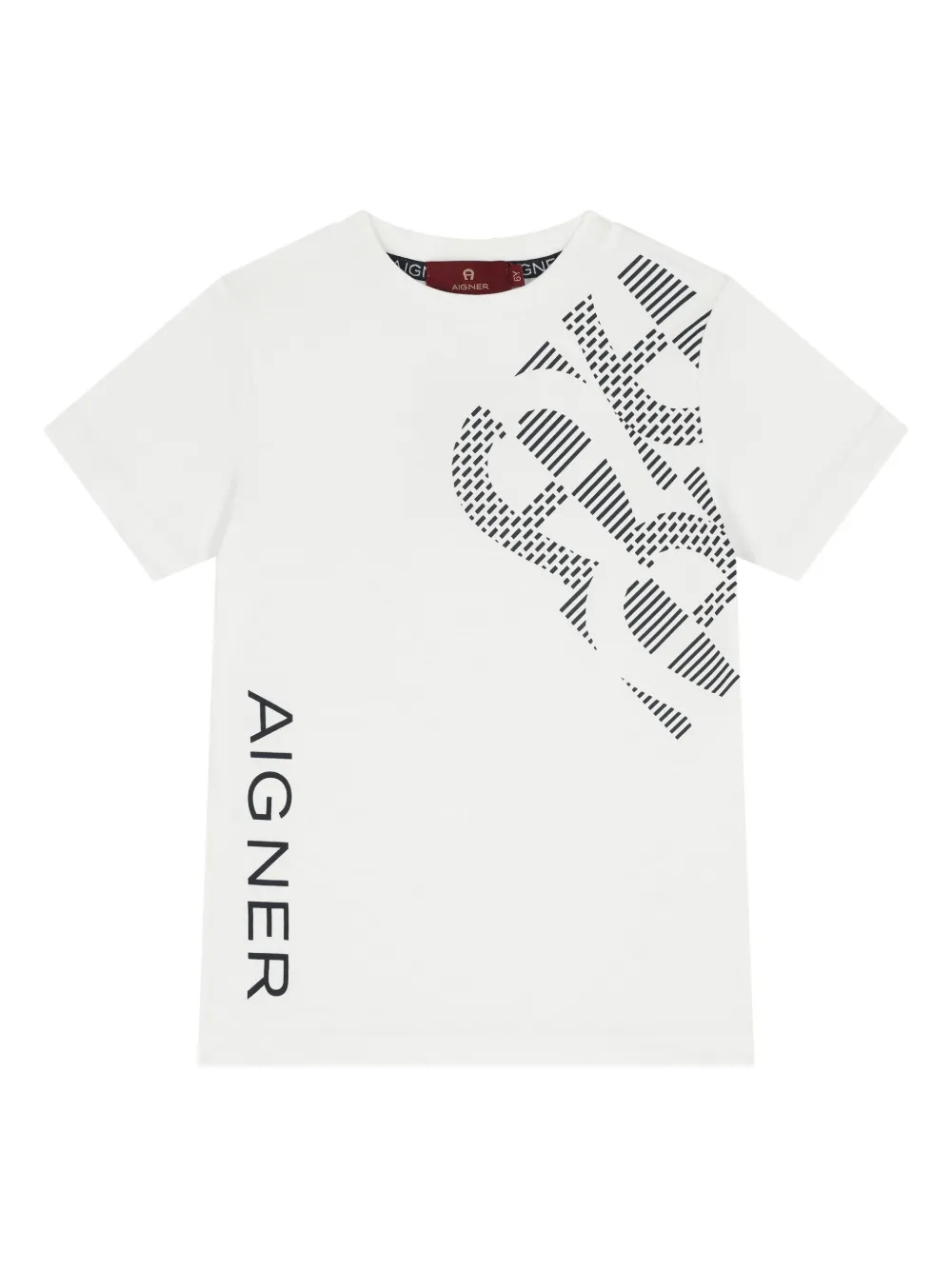 Aigner Kids T-shirt met logo Wit