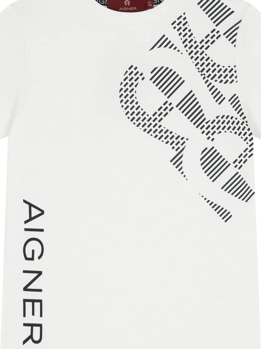 Aigner Kids T-shirt met logo Wit