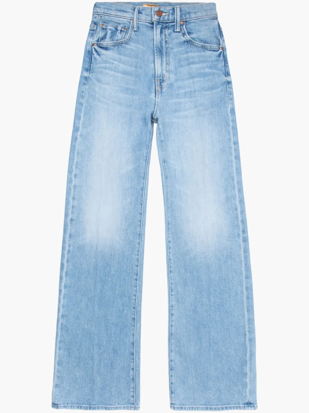 Mother The Kick It Wide-leg Jeans In Blue