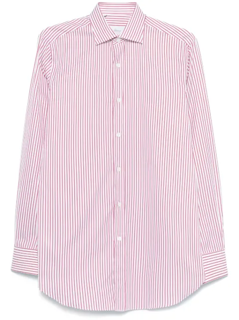 Brioni camisa con rayas estampadas