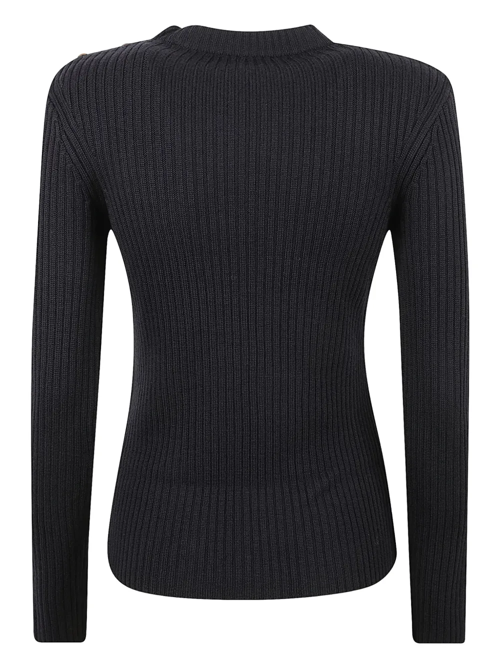 Max Mara ribbed button-detailed sweater Blauw