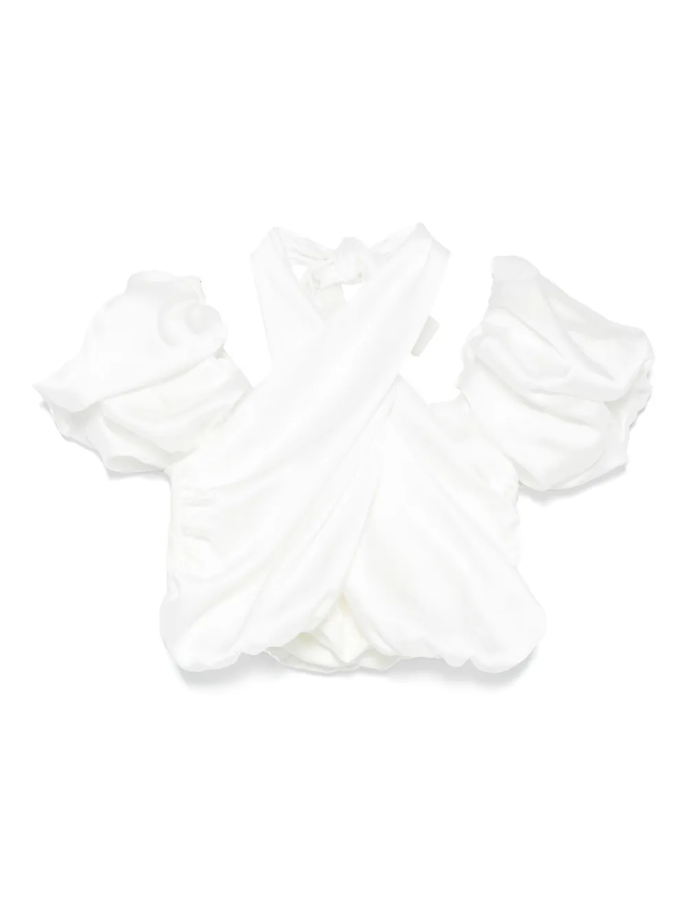 Miss Grant Kids ホルターネック トップ - ホワイト Miss Grant Kids ホルターネック トップ - ホワイト