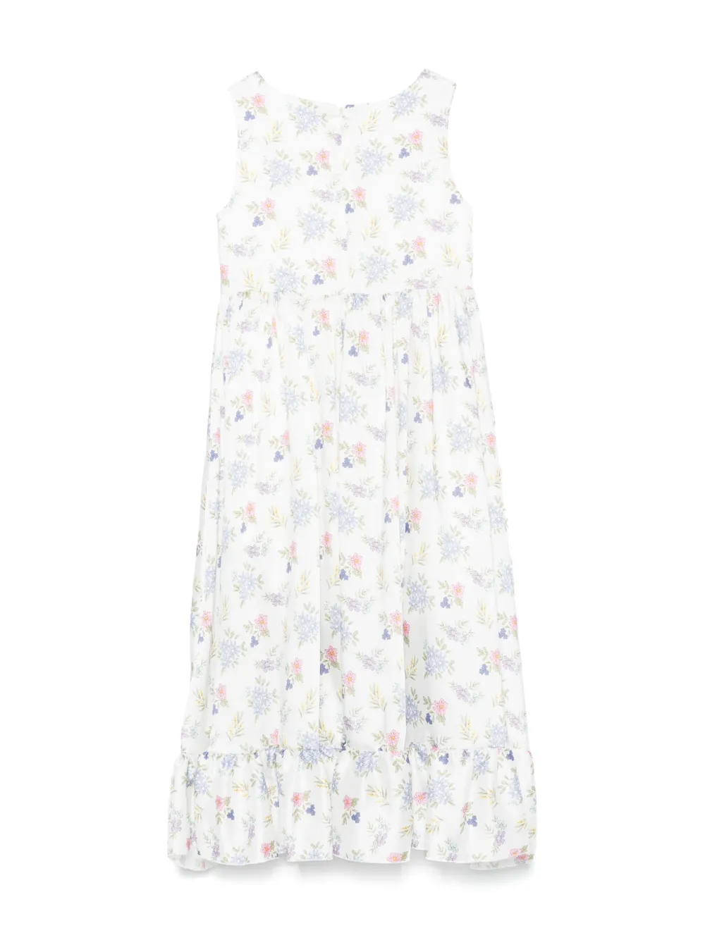 Miss Grant Kids Jurk met bloemenprint Wit