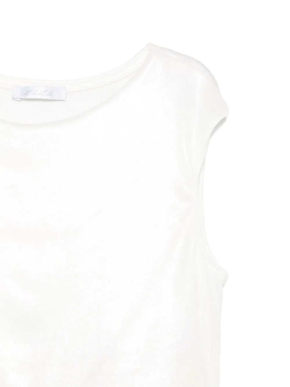 Miss Grant Lurex Top In Neutrals