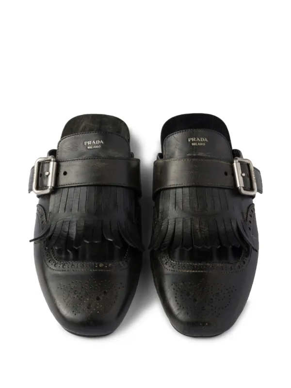 Prada Shuffle Mules | Black | FARFETCH
