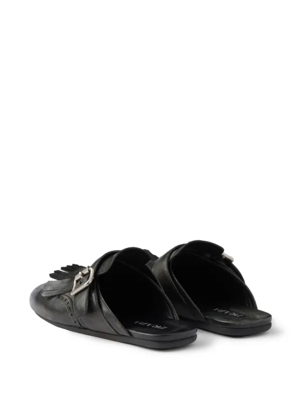 Prada Shuffle Mules | Black | FARFETCH