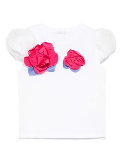 Miss Grant Kids playera con aplique floral