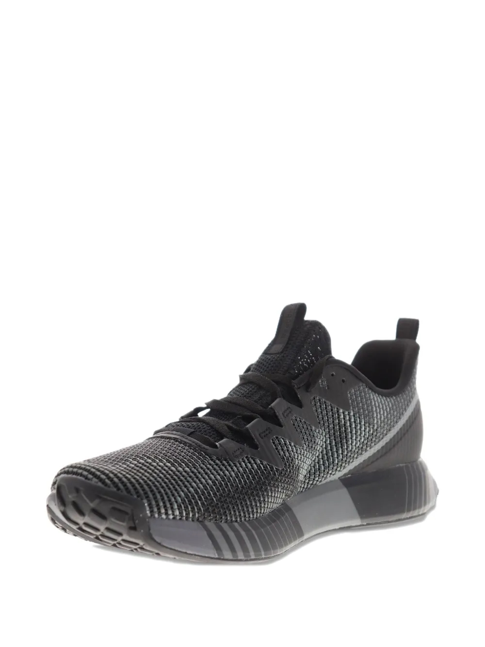 Reebok Fusion Flexweave "black Alloy" Sneakers In Black