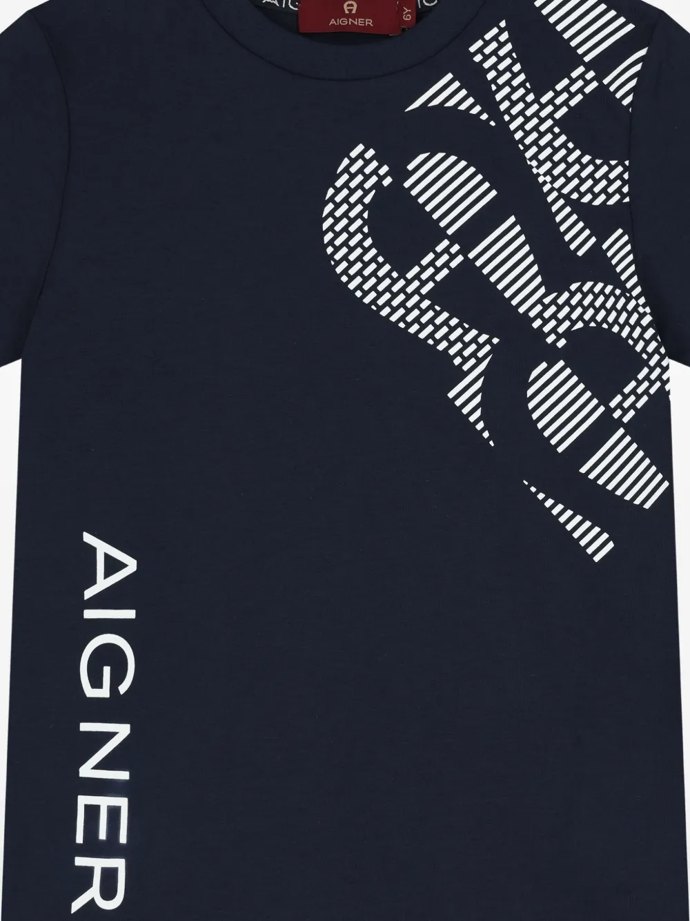 Aigner Kids T-shirt met logo Zwart