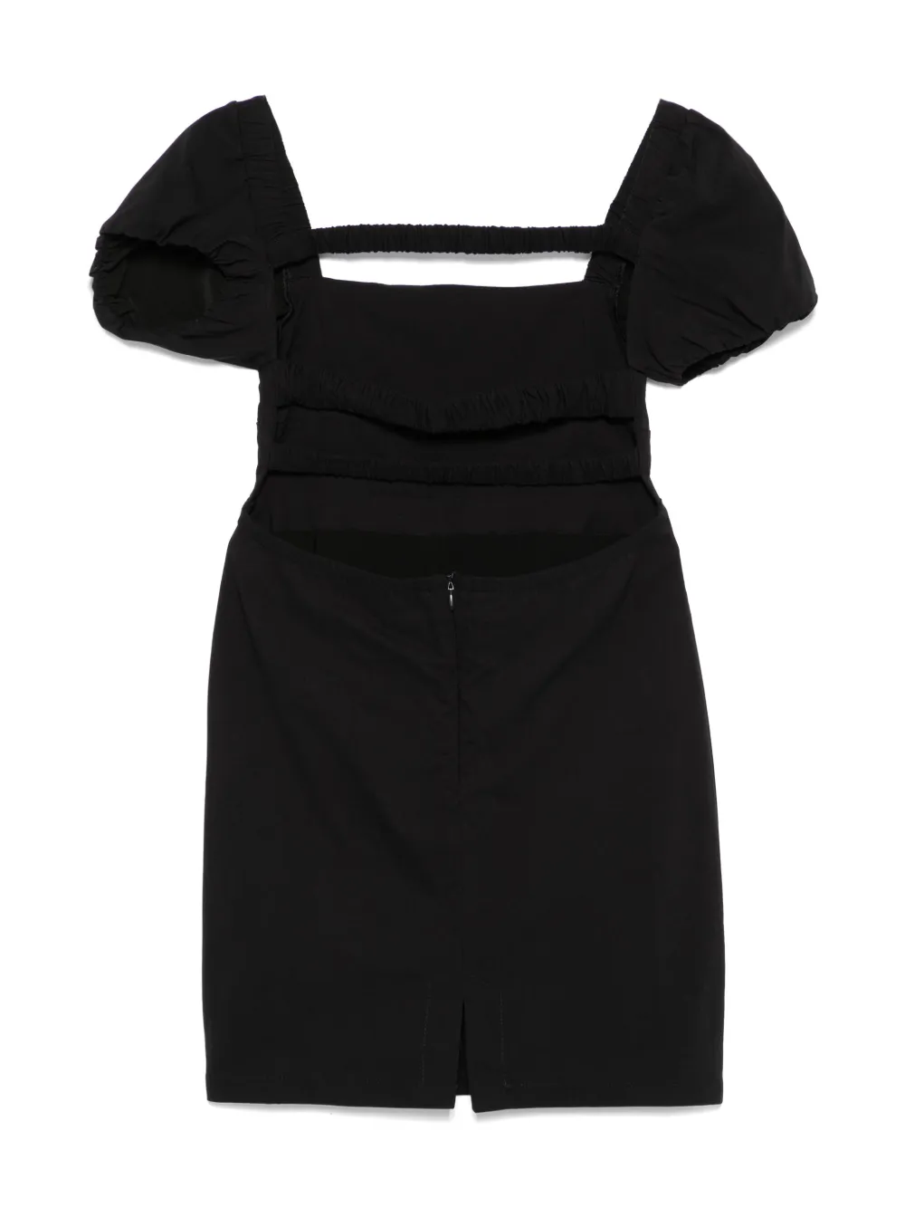 Miss Grant Kids Jurk met open rug Zwart