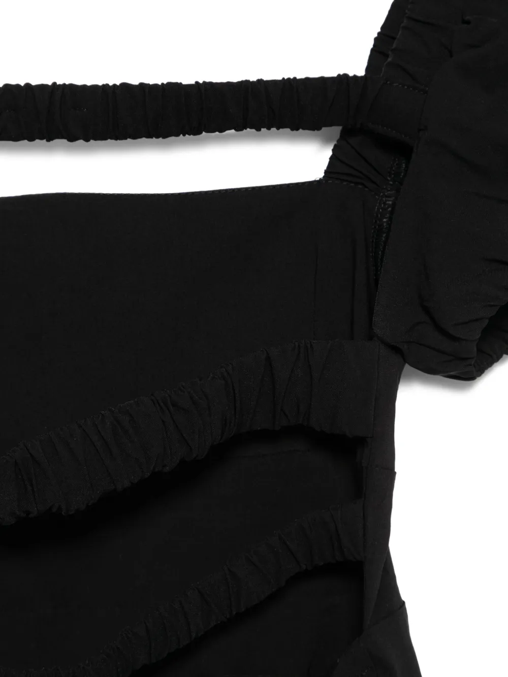 Miss Grant Kids Jurk met open rug Zwart