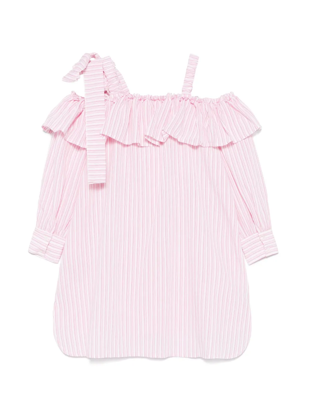 Miss Grant Kids Gestreepte jurk Roze