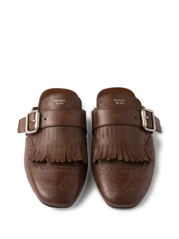 Prada Shuffle ミュール | ブラウン | FARFETCH JP Prada Shuffle ミュール | ブラウン | FARFETCH JP