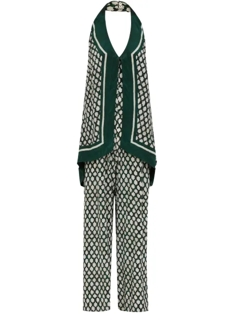 Lenny Niemeyer Macacão wide leg frente única