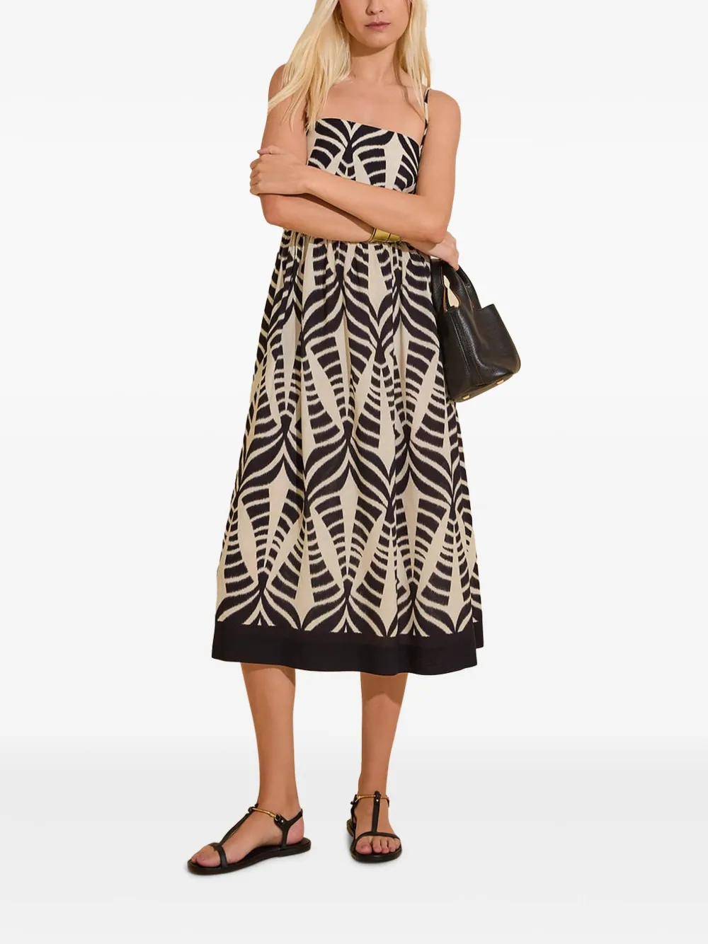 Lenny Niemeyer Vestido midi com padronagem de folhas | Vestido casual | Image 2